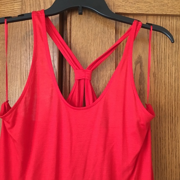 DKNY Red Hi/Low Dress Summer - Picture 2 of 11